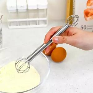 [키친유]스텐 미니 휘핑기 수동 계량 거품기 메저링 스틱 양념 된장 스푼 베이킹 도구