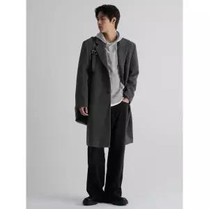 [에잇세컨즈] (425X30LY14) 울 블랜디드 베이직 롱 코트  애쉬