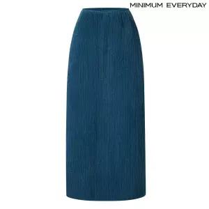 [미니멈][미니멈 에브리데이]백 트임 밴딩 H라인 롱 스커트 (EB4WH014D)