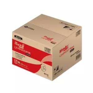 와이프올 L25 에어포켓 소형 50매 X 24밴드 41705 산업용 와이퍼 유흡착재 종이 보루