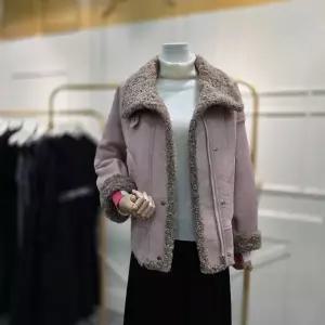 [에고이스트]스웨이드 텍스쳐 인조 무스탕 자켓 ER4TM501IP_CA