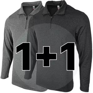 원 플러스 원 겨울 기모 남자 긴팔 작업복 상의 YT018 등산 작업티 티셔츠 기능성 남성 집업