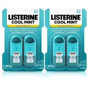[정품] 리스테린 쿨민트 포켓 미스트 휴대용 스프레이 총 4개 - 최신제품
