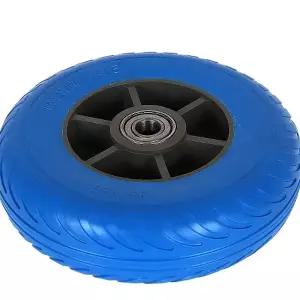 10인치 고탄력 우레탄 통바퀴 260-85(청-수입)