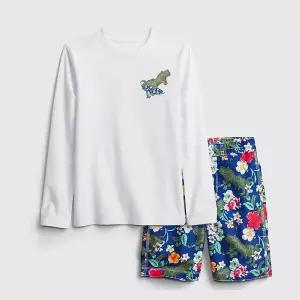 [갭키즈]조카 선물 [키즈 남아 6-14세] 다이노소어 래쉬가드 상의 세트 5211161041051