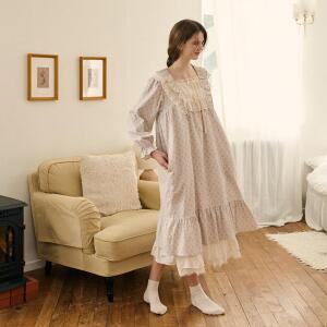 로렌츠 긴팔 원피스 그레이베이지 (21수)