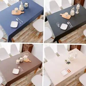 방수 식탁보 북유럽 퓨어 패브릭 린넨 식탁보 테이블보 4인용 홈카페 매트