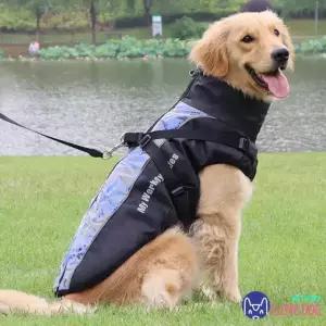 대형견 겨울 하네스 털 패딩 조끼 WI066DG