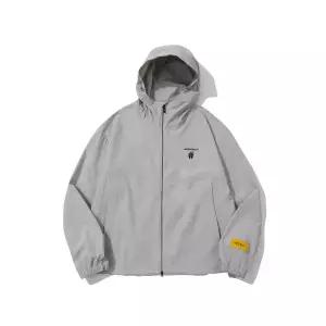 BEENTRILL 베이직 해시태그 오버핏 윈드브레이커(라이트 그레이) 341761