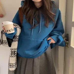 [제작] 컬러팟 양기모 리얼루즈핏 후드티 85331 빅사이즈 여성의류