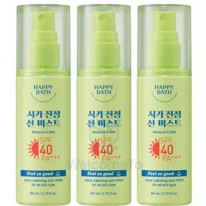 해피바스 필쏘굿 시카 진정 선 미스트 80ml x3개 자외선 차단 바디 선케어