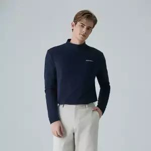 [머렐] 남성 모크넥 기모 긴팔 티셔츠 (D4LS302MNAV-K)