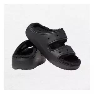 [크록스]남여공용 클래식 코지 샌들 블랙 207446-060