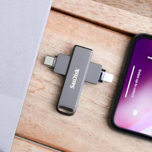 샌디스크 라이트닝 USB 타입-C 3.1 iXpand 플래시 드라이브 Luxe 128GB 2-in-1 플래시 드라이브 128GB OTG