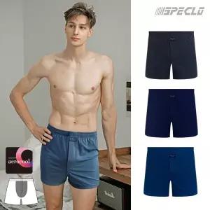 [스페클로]에어매쉬 음낭분리 흡습속건 에어로쿨 남성 더블 트렁크팬티 3종세트_P356192617