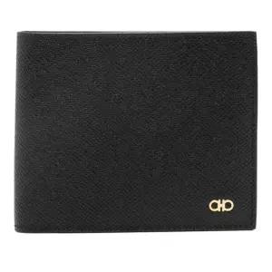 페라가모 골드 로고 마이크로 간치니 반지갑 6614570775650 NERO