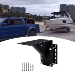 트레일러 프레임 마운트 스텝 액세서리 300 lbs 지원 페달 브래킷 보트 RV 용 미끄럼 방지 표면 다용도 견