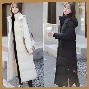 발목까지오는겨울 유행패딩 방한패딩 아우터 롱 한겨울 포근한 캐주얼 모자 발목 롱롱abc786