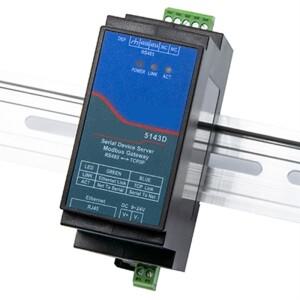 ZZ-Din-Rail ZLAN5143D 직렬 장치 서버 Modbus 게이트웨이 RS485 From To TCPIP DC9-24V 전이중 지원