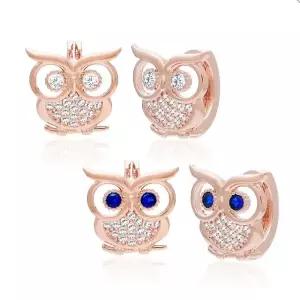 데일리 부엉이 14K 아띠랑스 원터치 큐빅 금 (WFJ5A4U)