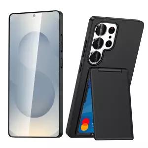 삼성 호환 갤럭시 S25 울트라 S24 S22 S23 플러스용 휴대용 카드 슬롯 보호 케이스 폰 가방 커버