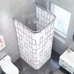 무타공 욕실 커튼 샤워 탈의실 파티션 방수 커튼봉