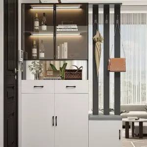 전실수납장 원룸 공간분리 수납장 파티션 현관 다용도 거실