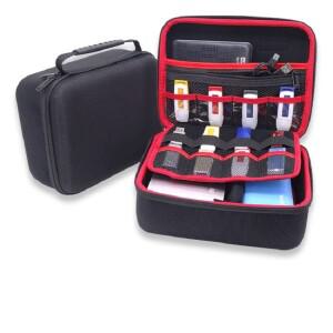 GHKJOK 3.5 인치 대형 HDD USB 플래시 드라이브 외장형 하드 디스크 케이스 케이블 정리 가방 운반 usb GH1