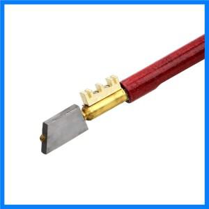 단단한 합금 DIY 타일 거울 수리 절단 도구 휴대용 17mm 단일 다이아몬드 유리 절단기 날카로운 칼