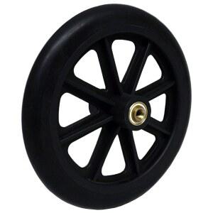 8인치 x 1인치 헤비 듀티 프론트 휠체어 휠(각각), 5/16인치(8mm) 베어링, 2-3인치/8인치(60mm) 허브 폭, 대부분의 진, 드라이브, 인바케어, E&J, 가디언,