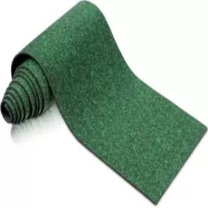 마스파크 크리스마스 빌리지 액세서리 5 x 50 인치 미니어처 로드 거리 매트 스노우 스트리트 장식 (잔디