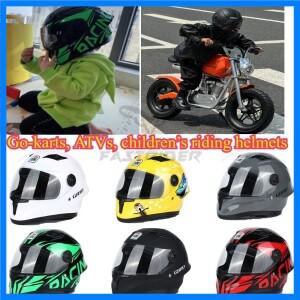 어린이 오토바이 안전 풀 페이스 헬멧 산악 자전거 ATV 풀 페이스 헬멧 사계절 야외 스포츠 라이딩 신제품