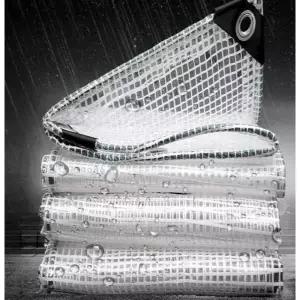 대형 PVC 덮개 5M 지붕 하얀색 전용 PE 방풍 커튼 타포린 격자