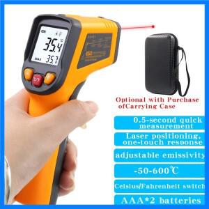 NJTY 적외선 온도계 산업용 고정밀 온도 총 전자 물 오일 온도 측정기 주방 베이킹