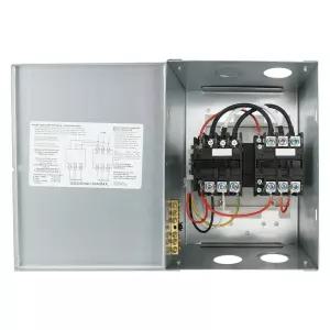 RV 스피드보트 캠핑 밴용 50암페어 자동 변속 스위치 인버터 쇼어 파워 및 발전기용 120/240VAC 이중 전압