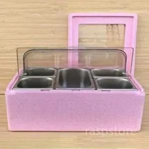 보온 배식대 반찬통 냉 도시락 자율배식대 국카 휴대용 반찬