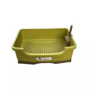 고양이 펠렛 화장실 박스 실내 대형 우드 옐로우