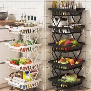 바퀴달린수납장 스티브몰 상하 접이식 폴딩선반 철제 3단 4단 5단