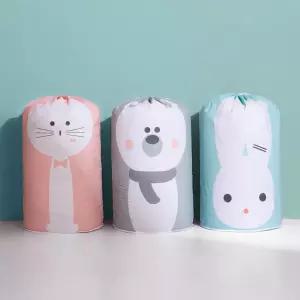 동물 방수 이불 파우치 수납용품 정리 의류 스트랩형식 물세탁가능 수납치 원통형치