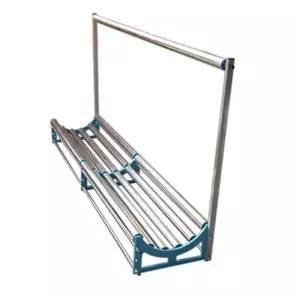 의류공장 원단 거치대 시트지 필름 재단용 풀링기 롤러형 원단푸는 프레임 랙