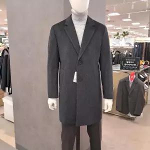 [트레몰로] HC09 2버튼싱글 체스터 코트 25FW 겨울 남성 핏 울 퀼팅 차콜그레이 E (S44369423)