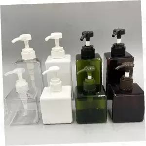 사각 펌프 디스펜서 손세정제 샴푸 린스 세제 소분 용기 욕실 주방 핸드워시 바디워시 리필 보틀