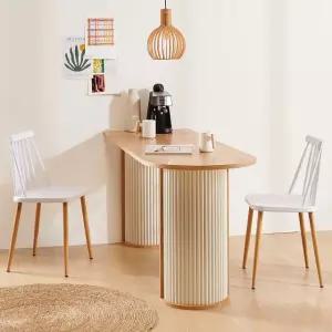 로마 반달 1300 반타원 식탁 세트