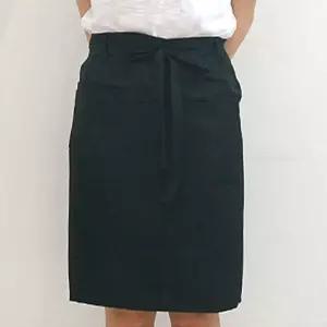 식당 쉐프 반앞치마 카페 유니폼 하프 앞치마 검정 허리앞치마 카페유니폼