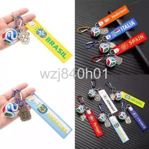  월드컵 축구공 키링 열쇠고리 2026년 브라질 포르투갈 프랑스 국가대표팀 키체인
