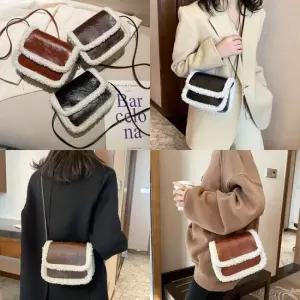 뽀글레더백 가여성 퍼 겨울 힙색 백 호보백 패션잡화 손 여성 보조 스트 패딩 미듐 대학생 소가 메신저