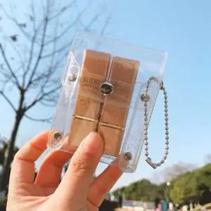 미니투명파우치 PVC화장품 립스틱 카드지갑 키링 동전