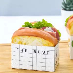 상자 용기 포장 기름 샌드위치 일회용 에그드랍 종이
