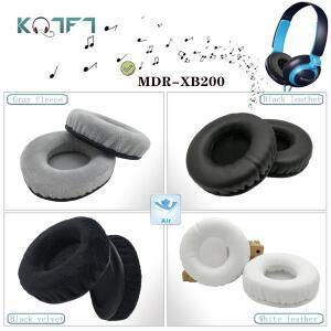 KQTFT 플란넬 1세트 교체 소니 MDR-XB200 헤드셋 EarPads 커버 쿠션 컵