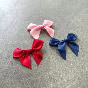 10P 선물 포장 완제품 리본 3가지색상 상자 포장지 리본 공단 레드 네이비